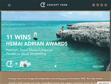 Tablet Screenshot of conceptfarm.com